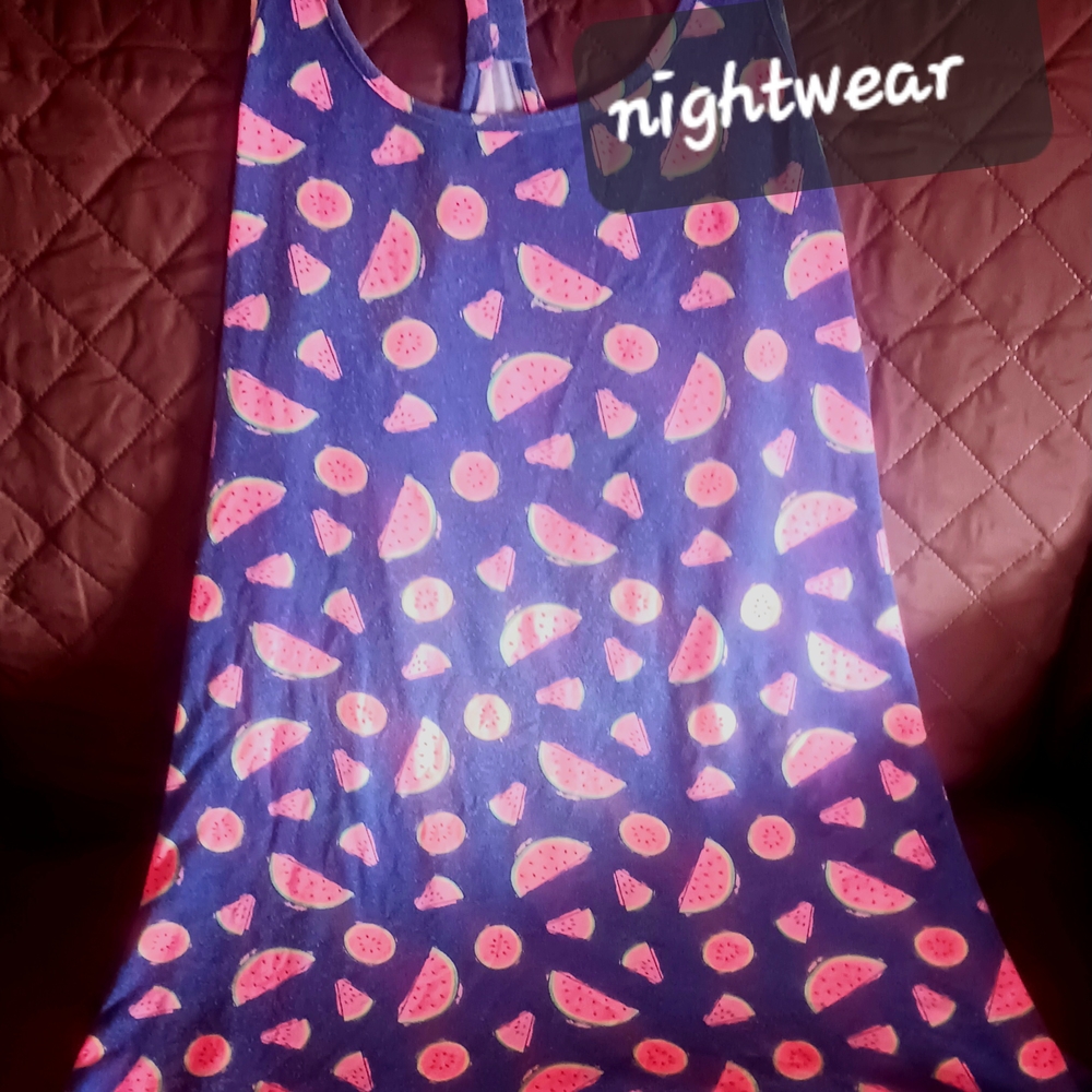 Joe Boxer Blue and Pink Watermelon Pajama Top